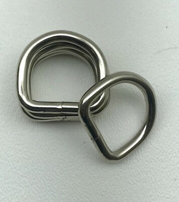 Lot Of 100 Heavy Duty 1  Nickel Plated D-Ring/ Handbags/ Dog Collar High Quality