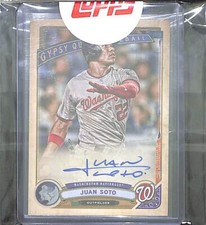 2019 Topps Gypsy Queen Autograph #GQA-JS Juan Soto No 13 of 99