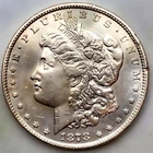 10 AU UNCIRC  MORGAN DOLLAR 90% SILVER $1 US COINS - NICE! ALL PHIL  LOT#G