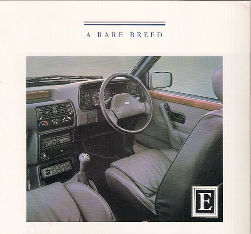 Ford Orion 1600 E Mk2 1988-1989 UK Market Sales Brochure - Picture 3 of 4