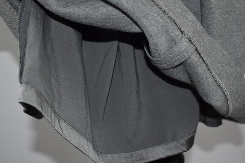 Akris Size 8 Light Gray V Neck Long Sleeve Sheath Dress Pleats Stretch Business - Picture 9 of 16