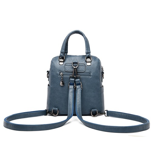 Women Leather Backpacks Classic Female Travel Ladies Bagpack School Bags For Trrnage Girls