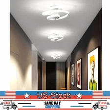 Acrylic Modern Ceiling Light LED Chandelier Flush Mount Fit Living Room Bedroom