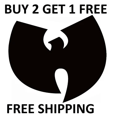 WU-TANG CLAN Vinyl Die Cut Car Decal - FREE SHIPPING