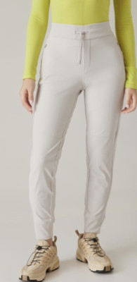 Athleta  Headlands Hybrid Trek Jogger, Birch Grey Hiking Pants 8P