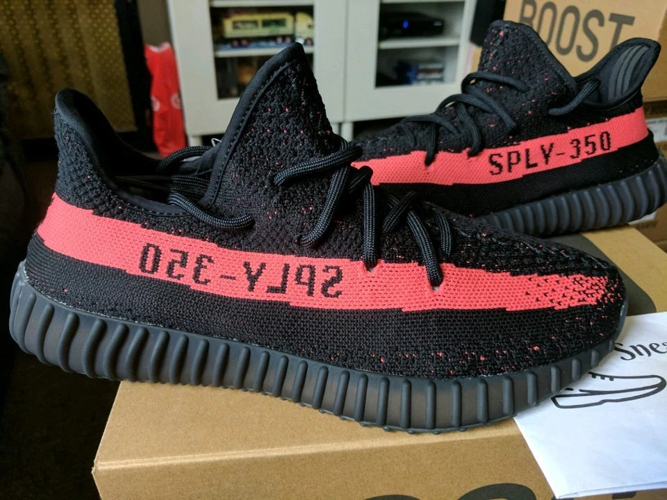 Adidas Yeezy Boost 350 V2 Black Red Core Bred 2016/2022 SPLY Kanye