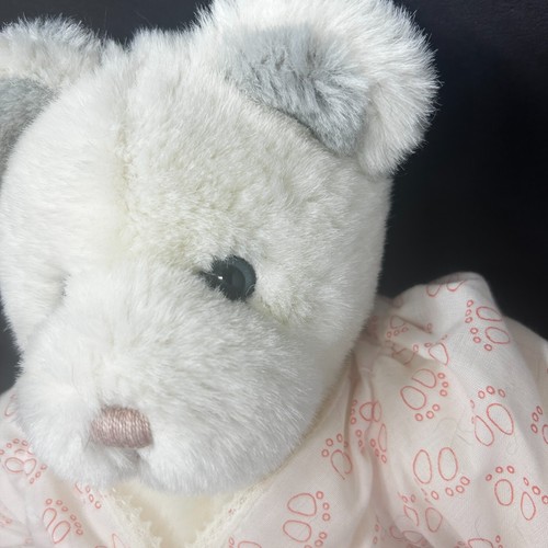 Gund Blanco Peluche Dos Zapatos Oso Felpa Rosa Conejito Zapatilla Pies Vestido Relleno 1985 - Imagen 7 de 20
