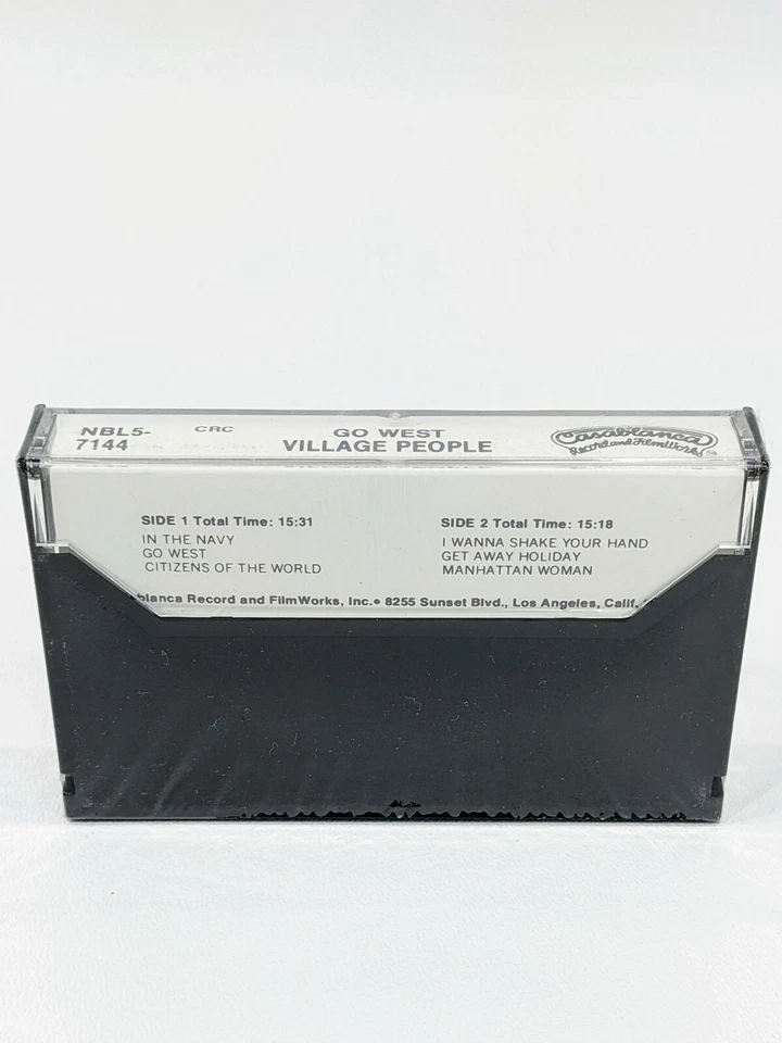 Village People Go West CASSETTE Tape 1979 Casablanca NBL5-7144 In The Navy RARE! Foto 2 de 3
