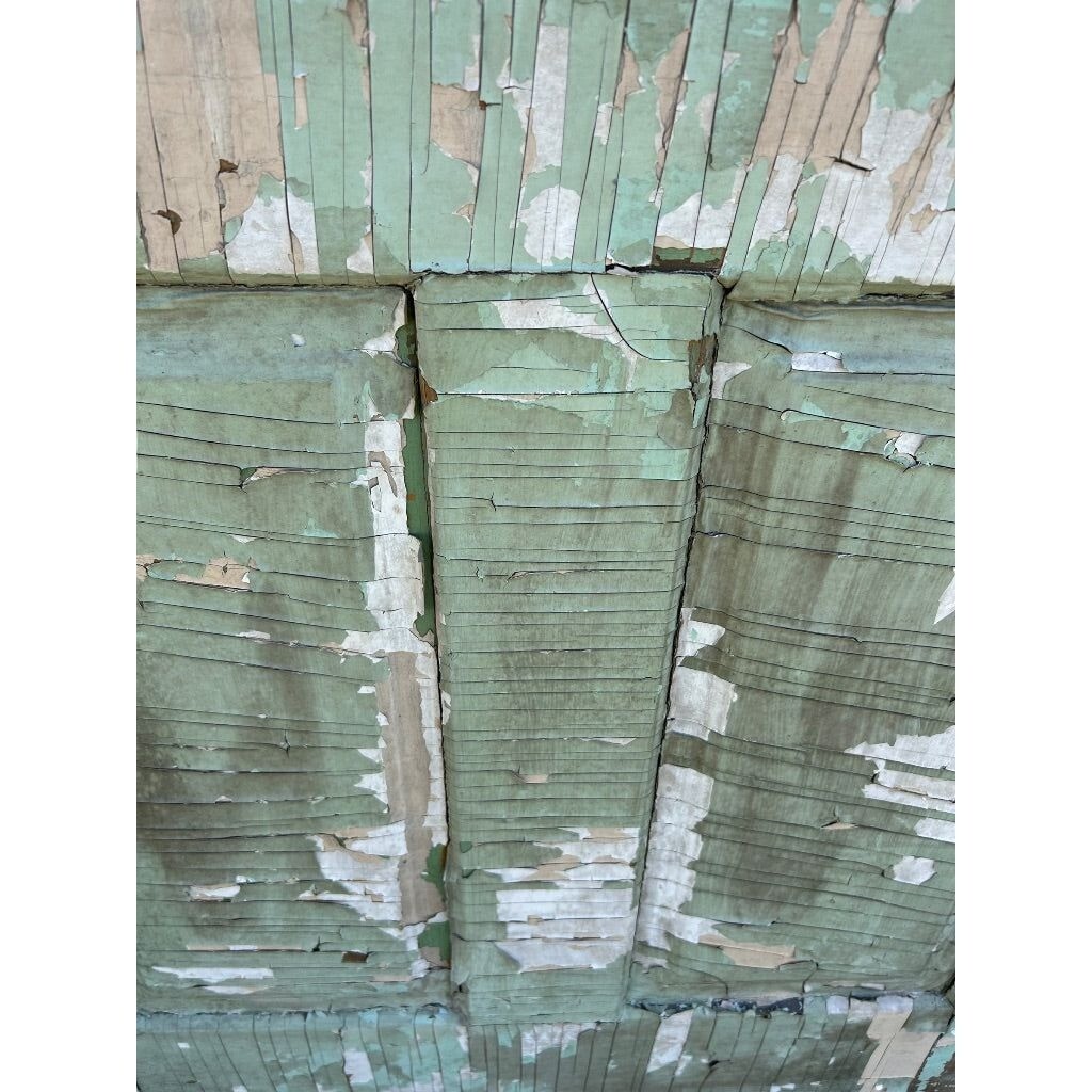 Antique 4 Panel Solid Wood Door Architectural Salvage 79.5"h x 29 3/4"w