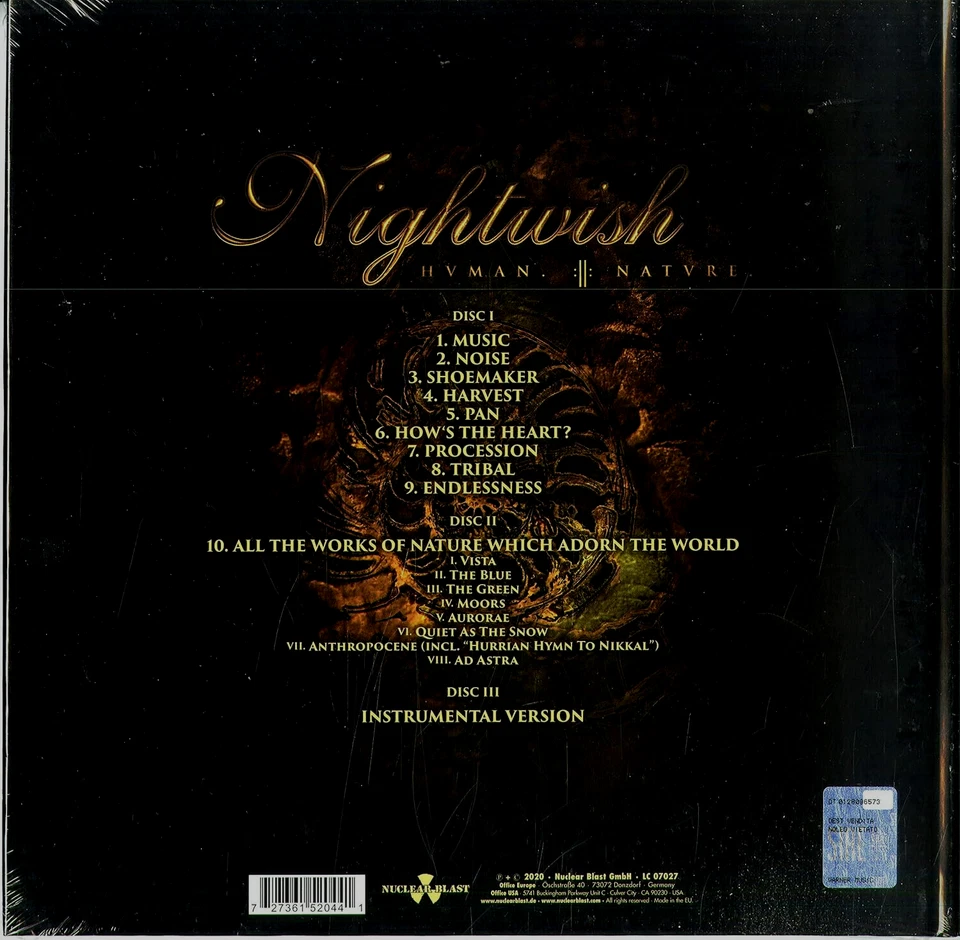 NIGHTWISH  Human.:II:Nature.   Earbook  3 CD  NEU & OVP - Bild 2 von 2