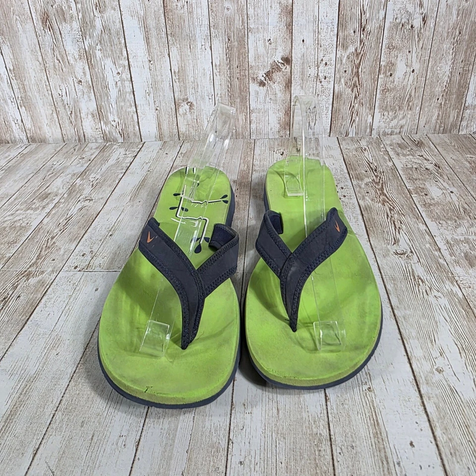 Nike Chanclas Tanga Sandalias Cómodas Playa Verano Verde Azul W 10 Foto 4 de 4