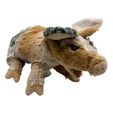 Folkmanis Grunting Pig 12" Full Body Realistic Plush Hand Puppet w/ Sound