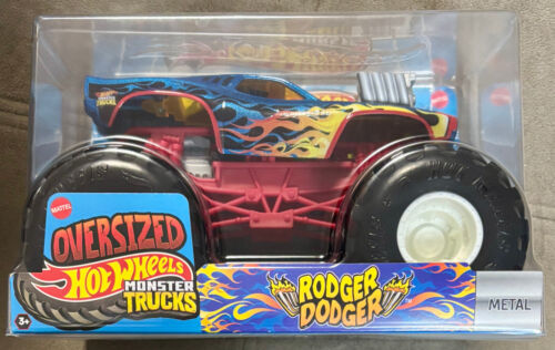Hot Wheels 2025 Monster Trucks Oversized Series Rodger Dodger #JCC96 1:24 Scale