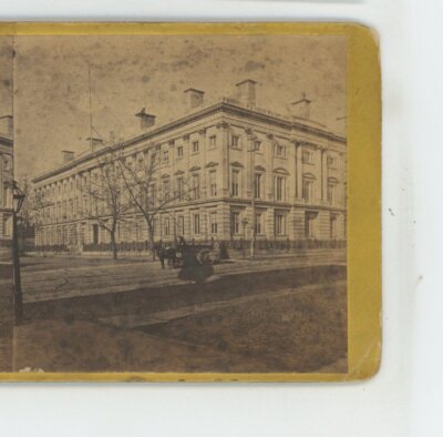 Post Office from SE Washington DC E&HT Anthony Stereoview c1870