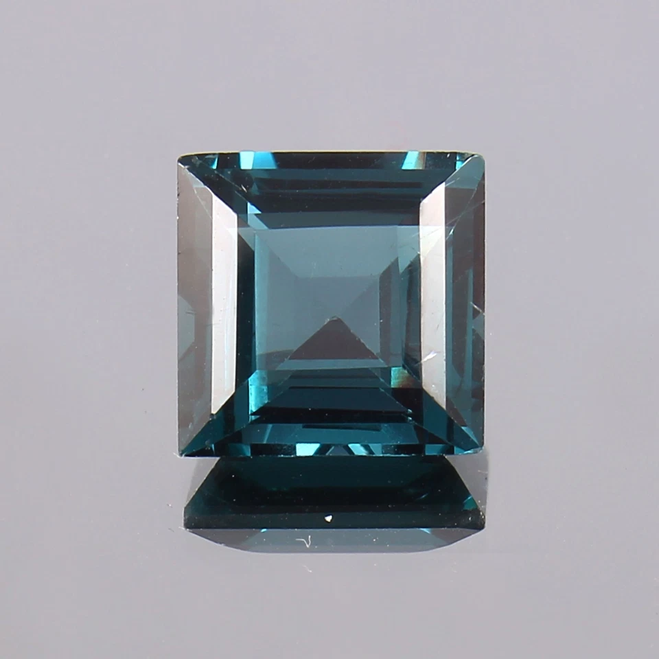 AAA Natural Blue Green Brazilian Tourmaline Loose Square Gemstone Cut 10x10 MM - Image 2 of 4