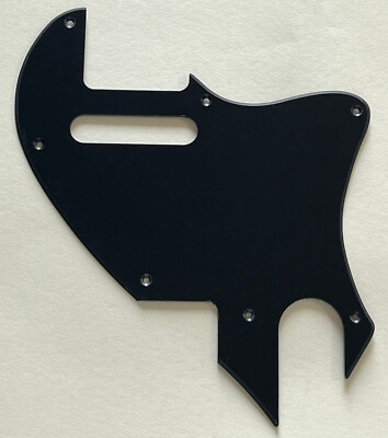 1 Ply Black Pickguard Fit US Tele F Hole Thinline Hybrid Conver Guitar Parts