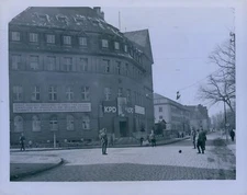 1946 Russian Soldiers Soccer Ball KPD Building Press Photo