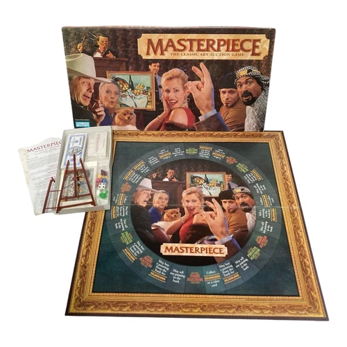 Vtg Masterpiece Art Auction Game 1996 Parker Brothers, 100% Sealed Contents
