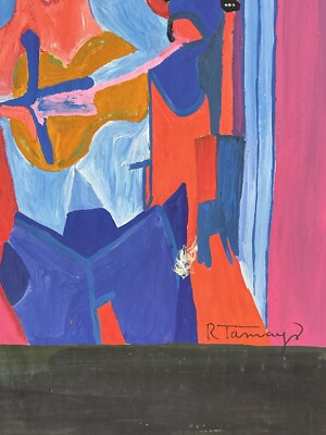 Rufino Tamayo (Handmade) Drawing On old Paper Signed