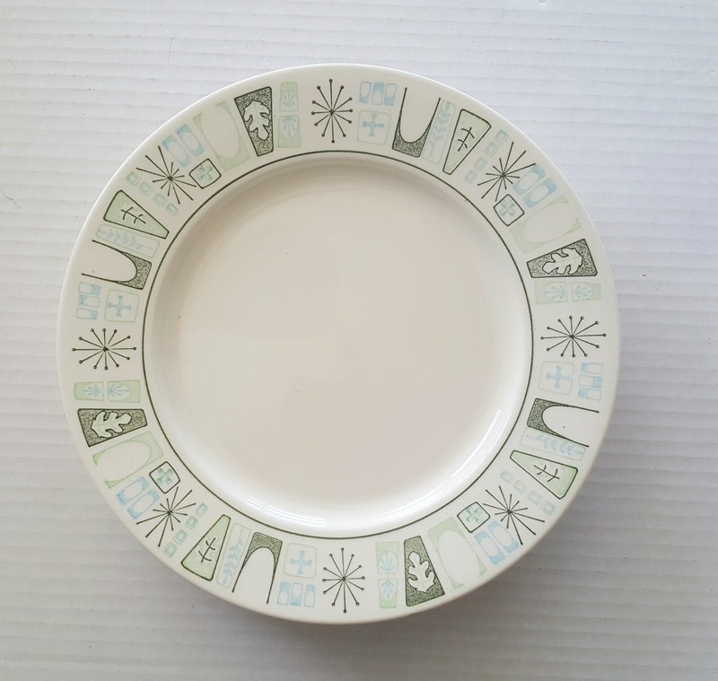 Mid Century Modern TAYLORSTONE CATHAY Dinner Plate LOT OF 6 Atomic
