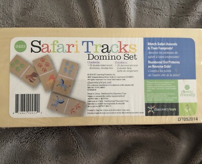 Discovery Toys Safari Tracks Domino Set Learning Set  4+ New Sealed