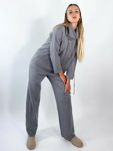 Completo Elegante Tuta Jumpsuit Donna - Grigio - Cerimonia o Casual -  GiGi.moda | eBay