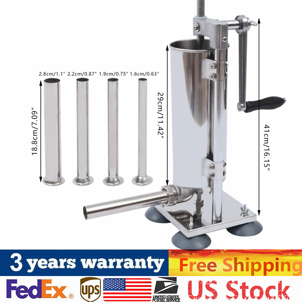 Vertical Handcrank Sausage Maker Stuffer Filler Meat Machine