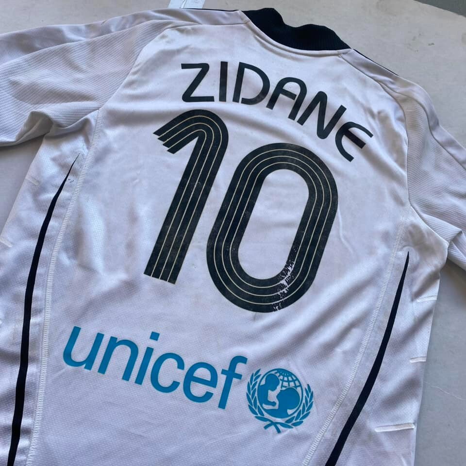 UNICEF Charity Game OM All-Stars 4-4-2 team No.10 ZIDANE