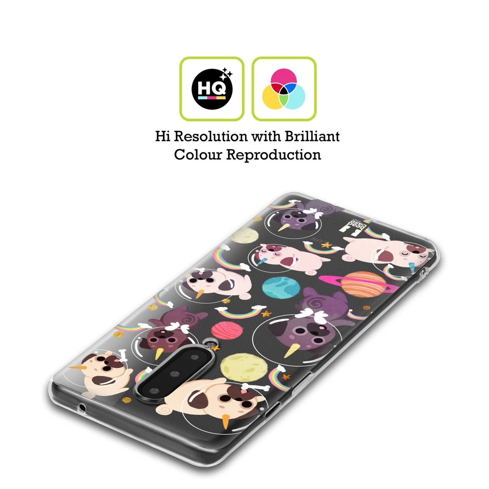 FUNDA DE GEL HEAD CASE DESIGNS CON DIBUJO DE UNICORNIOS ESPACIALES Y PAPEL TAPIZ PARA AMAZON ASUS ONEPLUS Foto 2 de 4