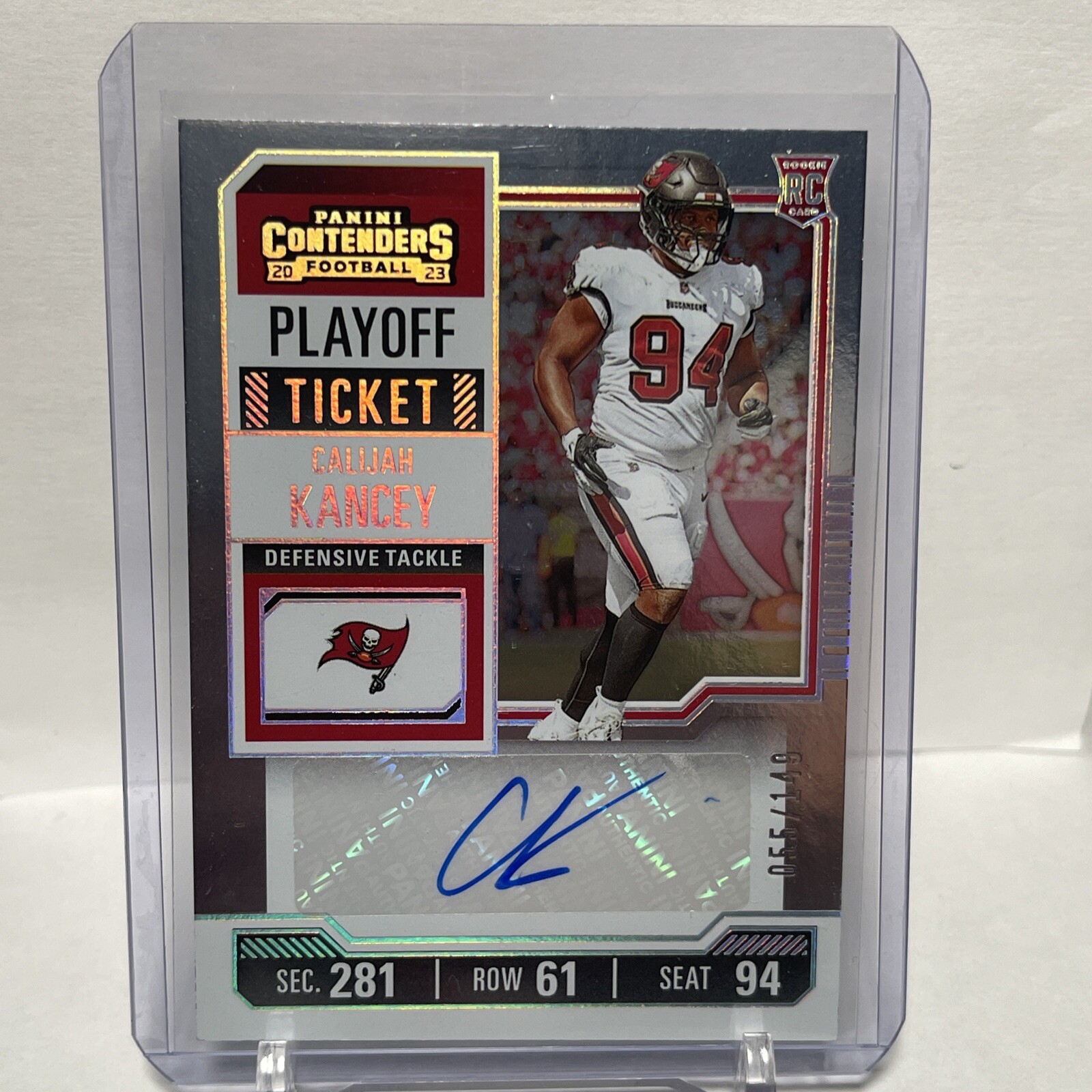 2023 Contenders Football, Calijah Kancey - Playoff Ticket Auto /149, #204 (Aug1)