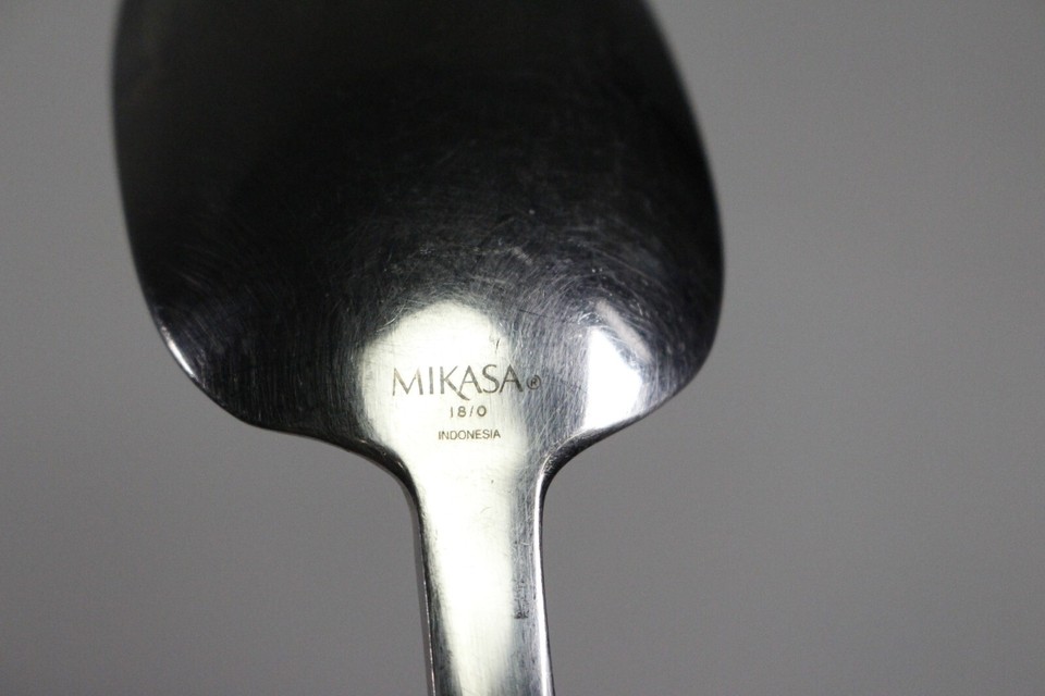Mikasa Zena Solid Serving Spoon 8 5/8" Stainless Steel 18/0 eBay