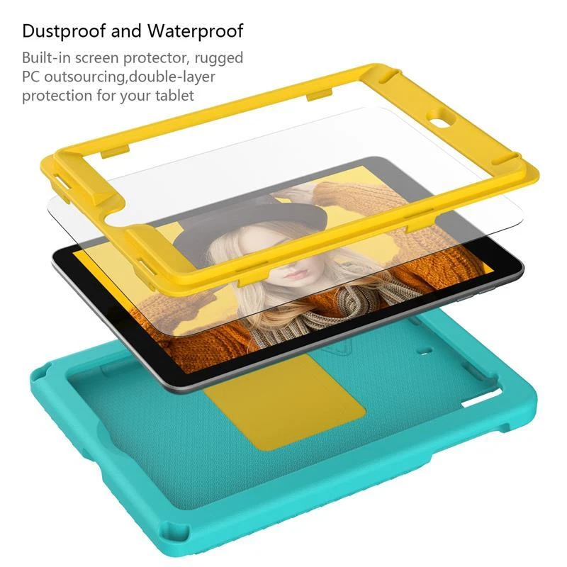 Kids Shockproof Case For iPad Mini 5 4 3 2 1 Heavy Duty Protective Strap Stand - Image 4 of 4