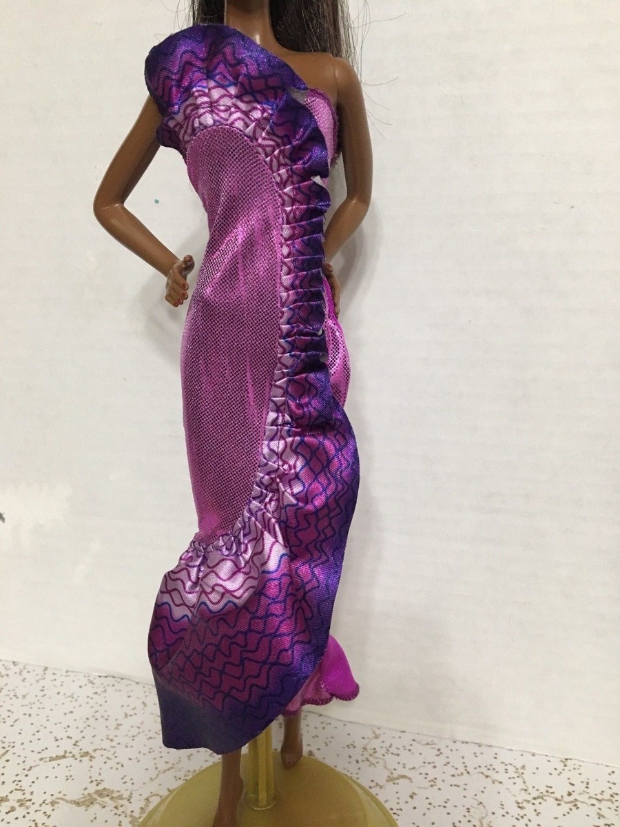 Barbie Doll Fashionistas Strapless Ruffle Dress Cocktail Party Evening  Outfit