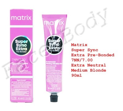 Matrix Super Sync Extra Pre-Bonded Haarfarbe 7NN Extra Neutral Mittelblond 