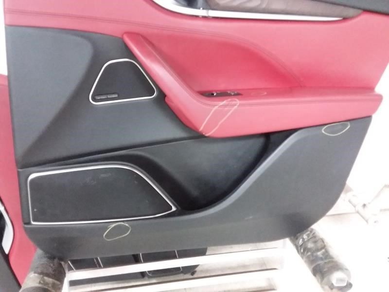 2017 MASERATI LEVANTE Passenger Side Front Door Trim Panel Black Red TRIM RBS