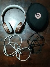 Authentic Beats Solo 3 Wireless Rose Gold Headphones - Case, Cables, Manual