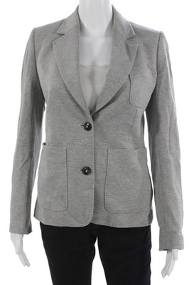 Closed Womens Basic Knit Button Jacket Gray Long Sleeve Size XS