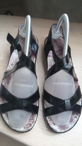 Women Wonders Heels Black Leather 40