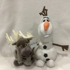 Disney Frozen Plush Set, 6  Sven with Tags, 9  Olaf no tag