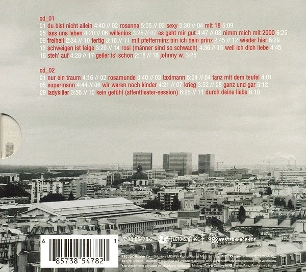 WESTERNHAGEN - SO WEIT... - BEST OF WESTERNHAGEN - 2CD ALBUM - WEA - 2000 - Bild 2 von 3