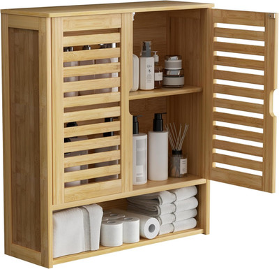 Unho Hängeschränke Fürs Bad, Badezimmerschrank Wandmontage, Wandschrank Mit 2 Tü
