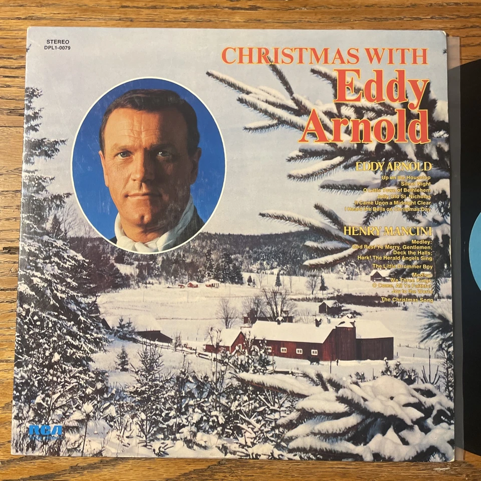 Christmas With Eddy Arnold & Henry Mancini LP RCA Holiday VG Foto 2 de 4