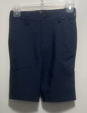 HURLEY Youth Boy s Midnight Navy Twill Regular Fit Shorts Size 10
