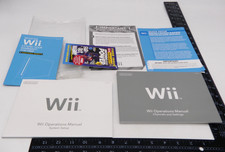 Lot Nintendo Wii Console Operations Manuals System Setups Inserts Warranty Power