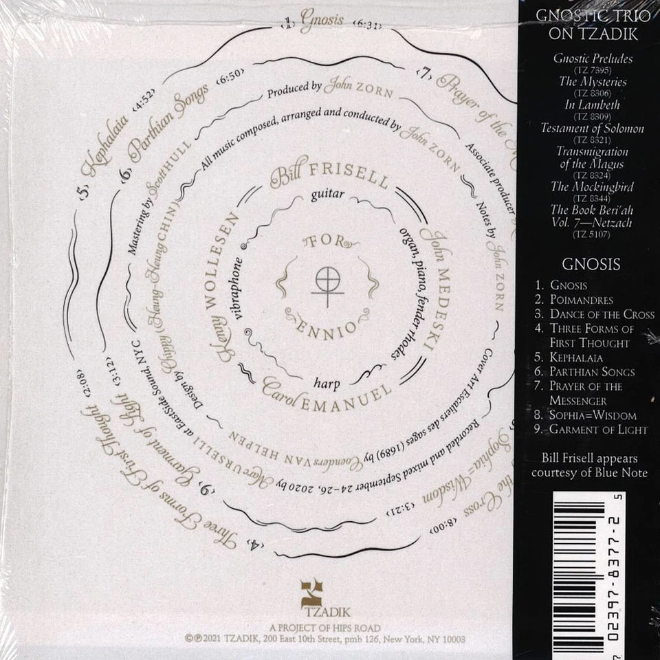 John Zorn - Gnosis: The Inner Light (2021 - EU - Original) - Bild 2 von 2