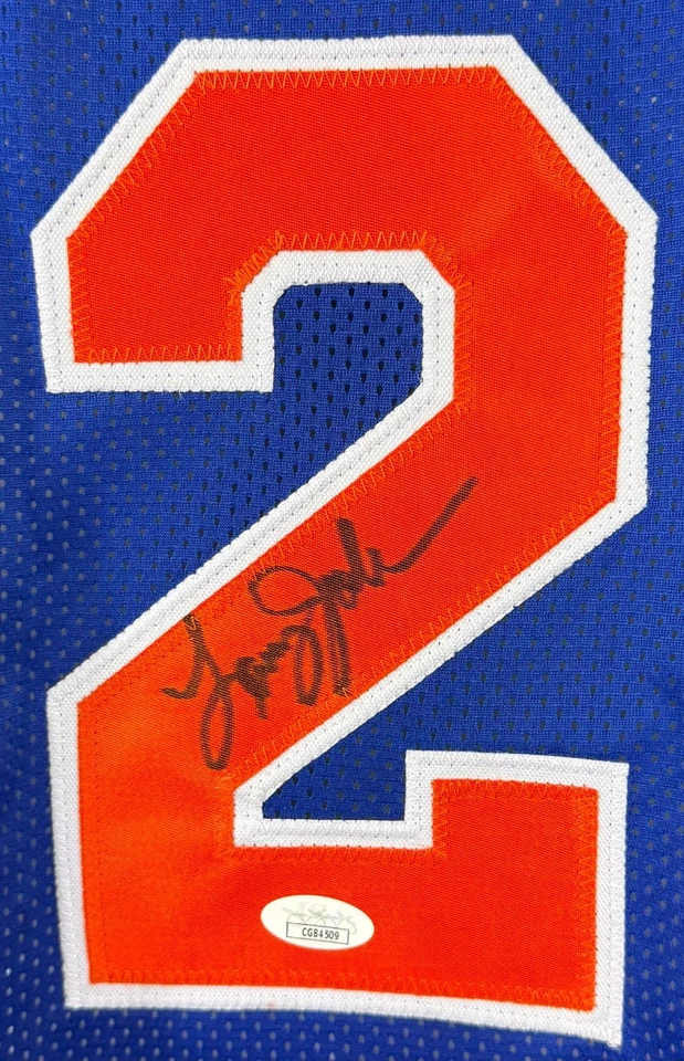 Larry Johnson autographed signed jersey NBA New York Knicks JSA COA - Image 2 of 4