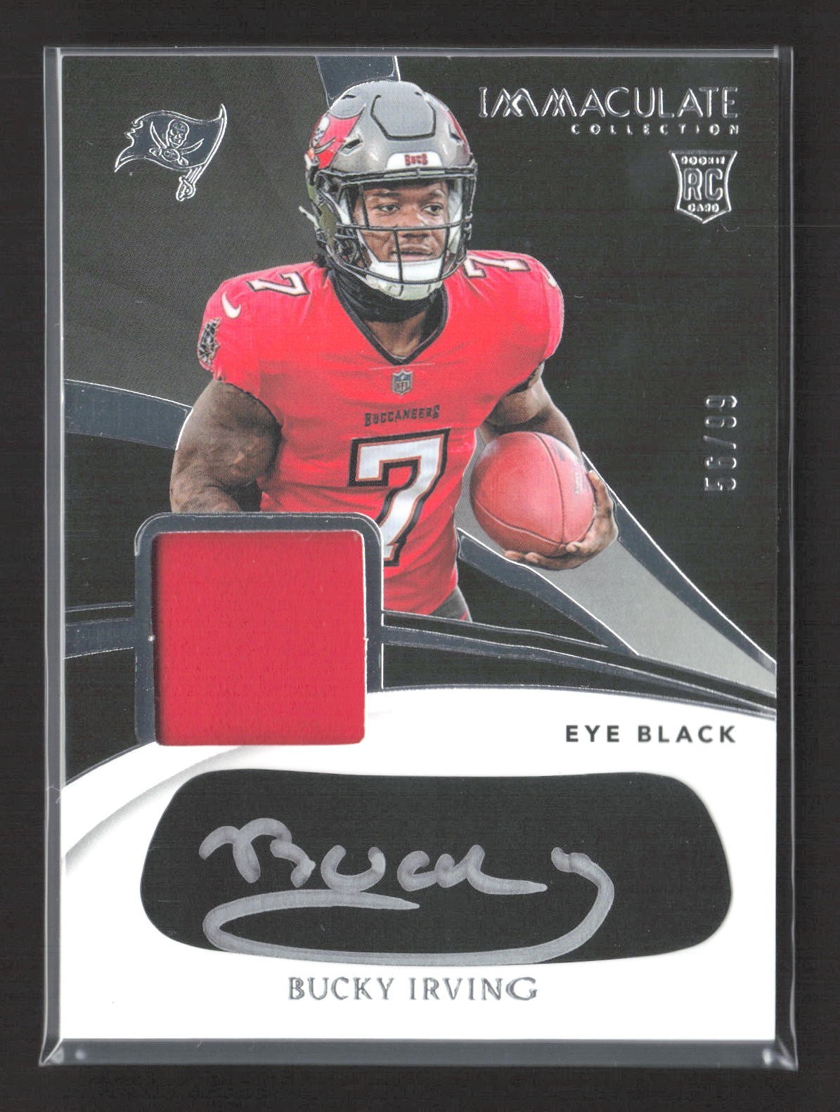 2024 Panini Immaculate Bucky Irving Eye Black Patch Auto Rc /99 #EYE-BIR