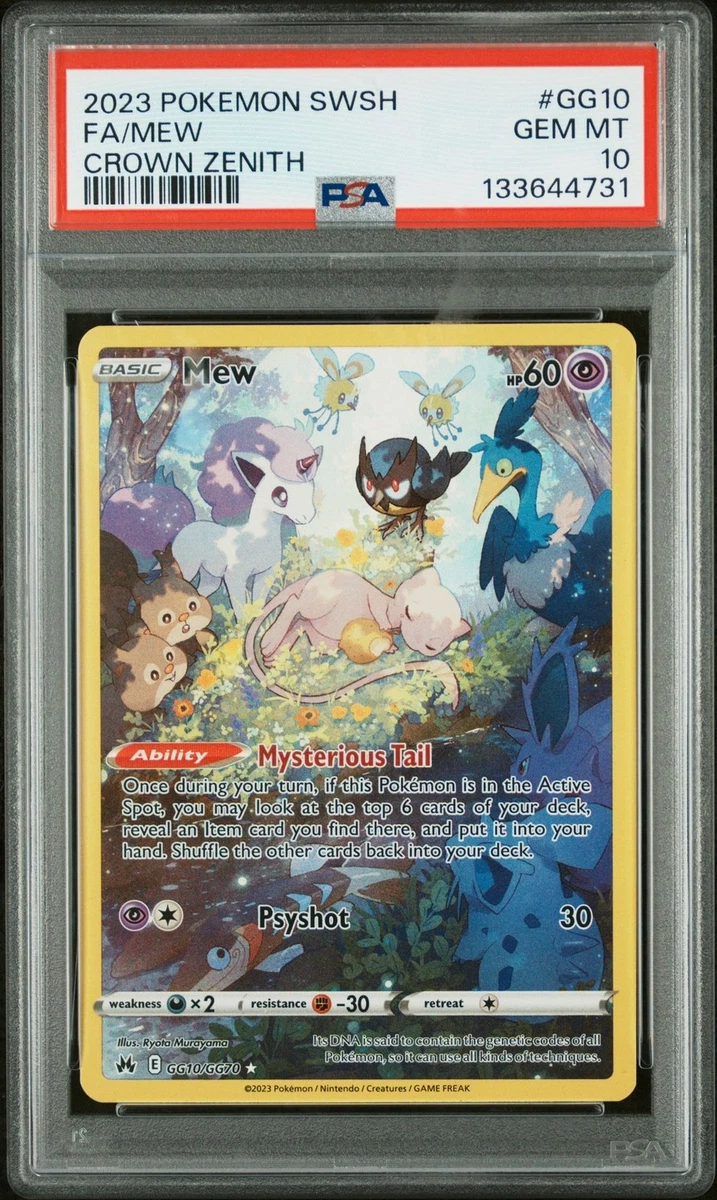 Mew Pokémon TCG Professional Sports Authenticator (PSA) Grade 10