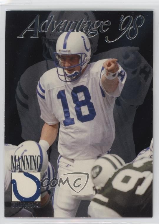 1998 Collector's Edge Advantage Silver Peyton Manning #189 Rookie RC HOF 1p5y
