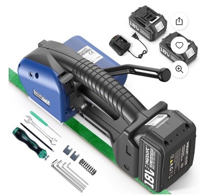SWANSOFT SST-210 Electric Strapping Tool 18V with Batteries and Accessories